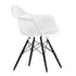 Cadeira de Braços Plástica Eames DAW / Base Ácer Preto